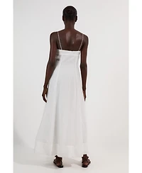 Karen Millen Women's Strappy Woven Midi Dress