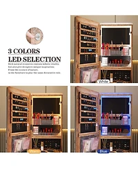 Vlsrka Jewelry Mirror Cabinet with Mirror and Lights