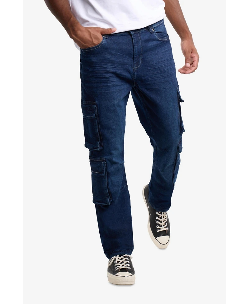 Xray Men's Straight Fit Cargo Jeans