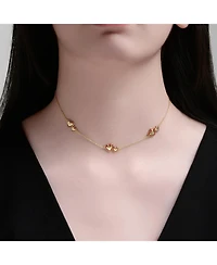 GiGiGirl 14K Gold Plated with Red Enamel Heart Necklace