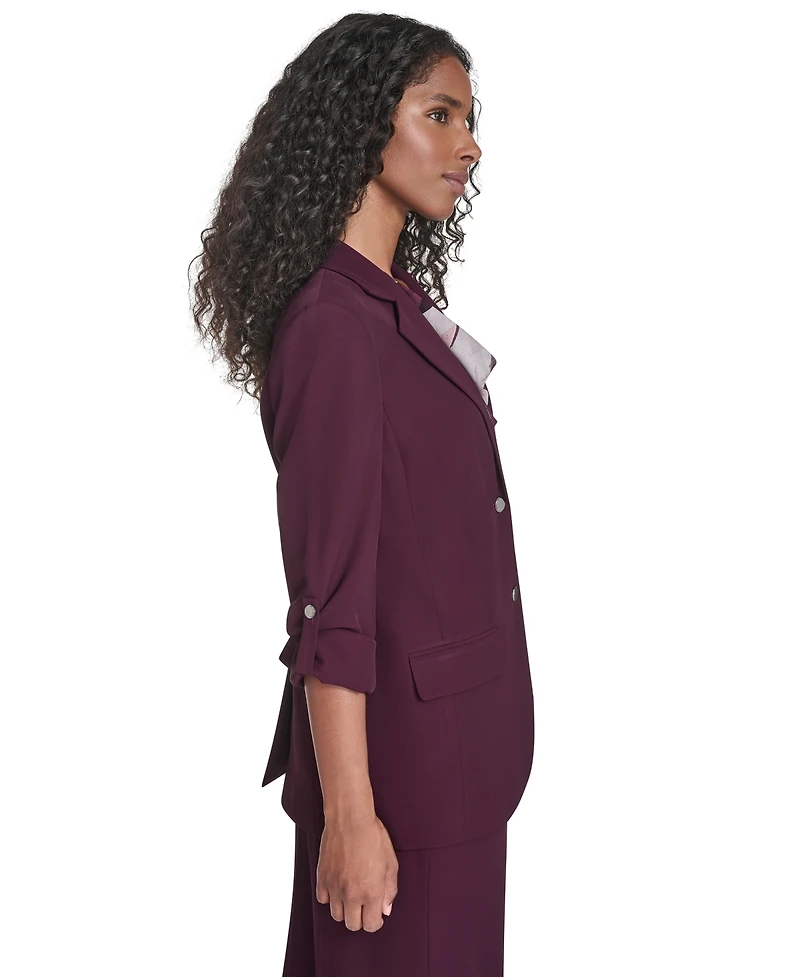 Calvin Klein Women's Two Button Roll Tab Jacket