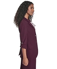 Calvin Klein Women's Two Button Roll Tab Jacket