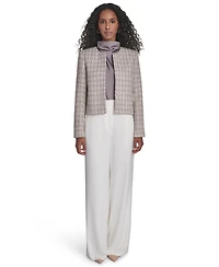 Calvin Klein Women's Tweed Open Front Jacket