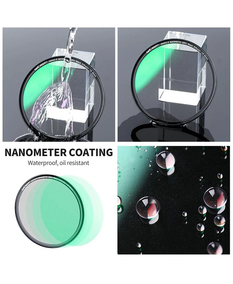 K&F Concept 58mm Nano-x 1/8 Black Soft Diffusion Magnetic Filter