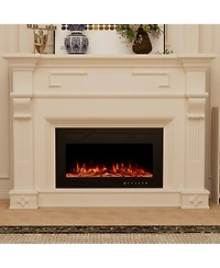 30''Classic Built-in or Wall-Mounted Direct Vent Electric Fireplace
