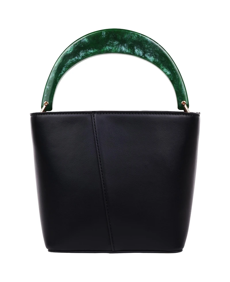 Jason Wu Small Smooth Pu Tote with Acrylic Top Handle