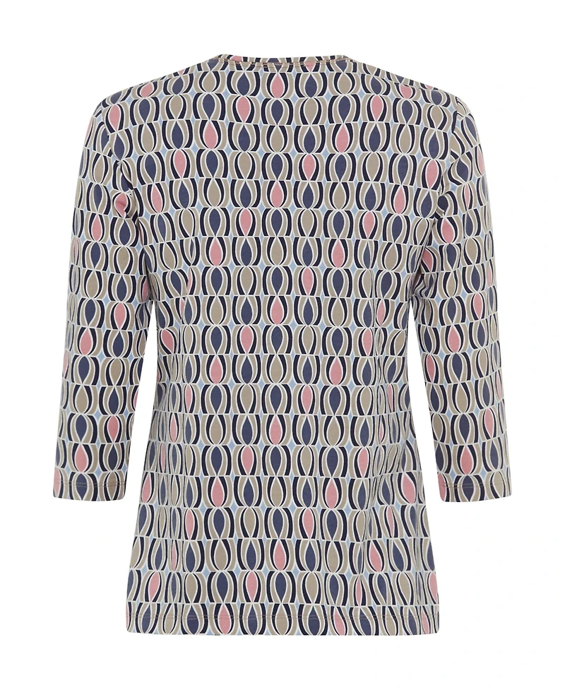 Olsen Women's Retro Print T-Shirt
