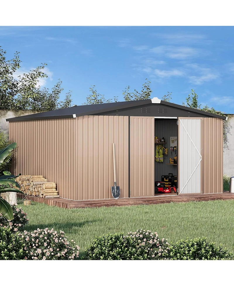 Aecojoy 12'x12' Outdoor Storage Shed