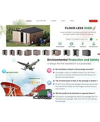 Aecojoy 12'x12' Outdoor Storage Shed