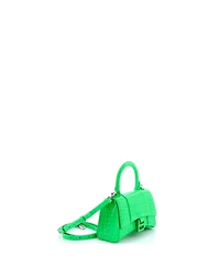 Pre-Owned Balenciaga Xs Hourglass Top Handle Bag Embossed Leather