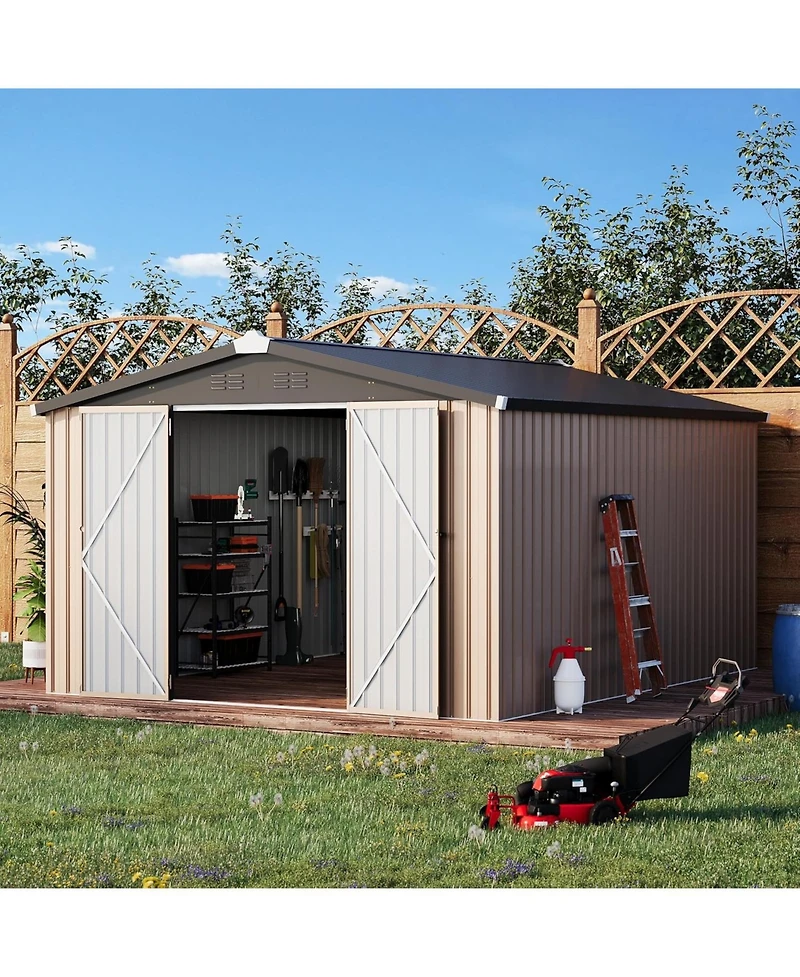 Aecojoy 10'x14' Outdoor Storage Shed