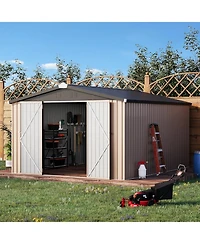 Aecojoy 10'x14' Outdoor Storage Shed