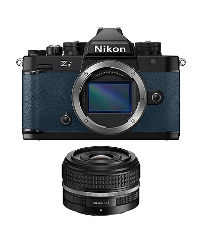 Nikon Z f Mirrorless Camera, Blue, with Nikkor Z 40mm f/2 Se Lens