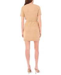 Msk Petite Short Sleeves Sweater Dress