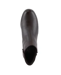 Spring Step Abruzzo Leather Wedge Boots, Dark Brown, Eu 42