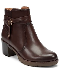 Easy Spirit Women's Carter eFlex Buckle Strap Block Heel Booties