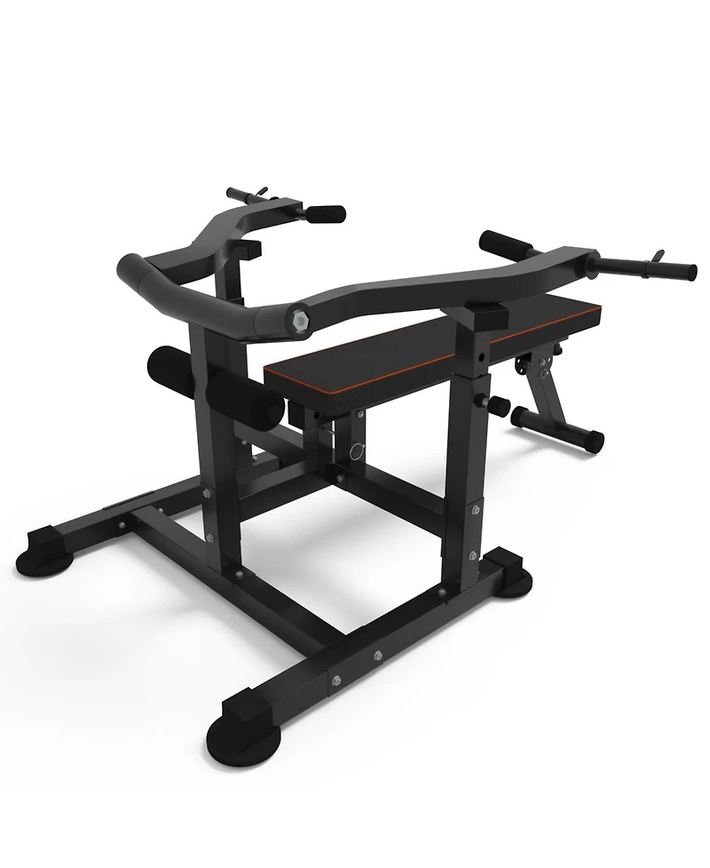 Zenova Adjustable Chest Press Machine with Independent Converging Arms, Flat/Incline Weight Bench for Home Gym, Ab Workout & Strength Training Equipme