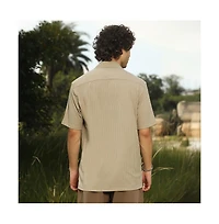 Campus Sutra Men's Trough-Tactile Shirt