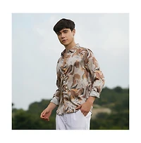Campus Sutra Men's Impressionist Canopy Shirt
