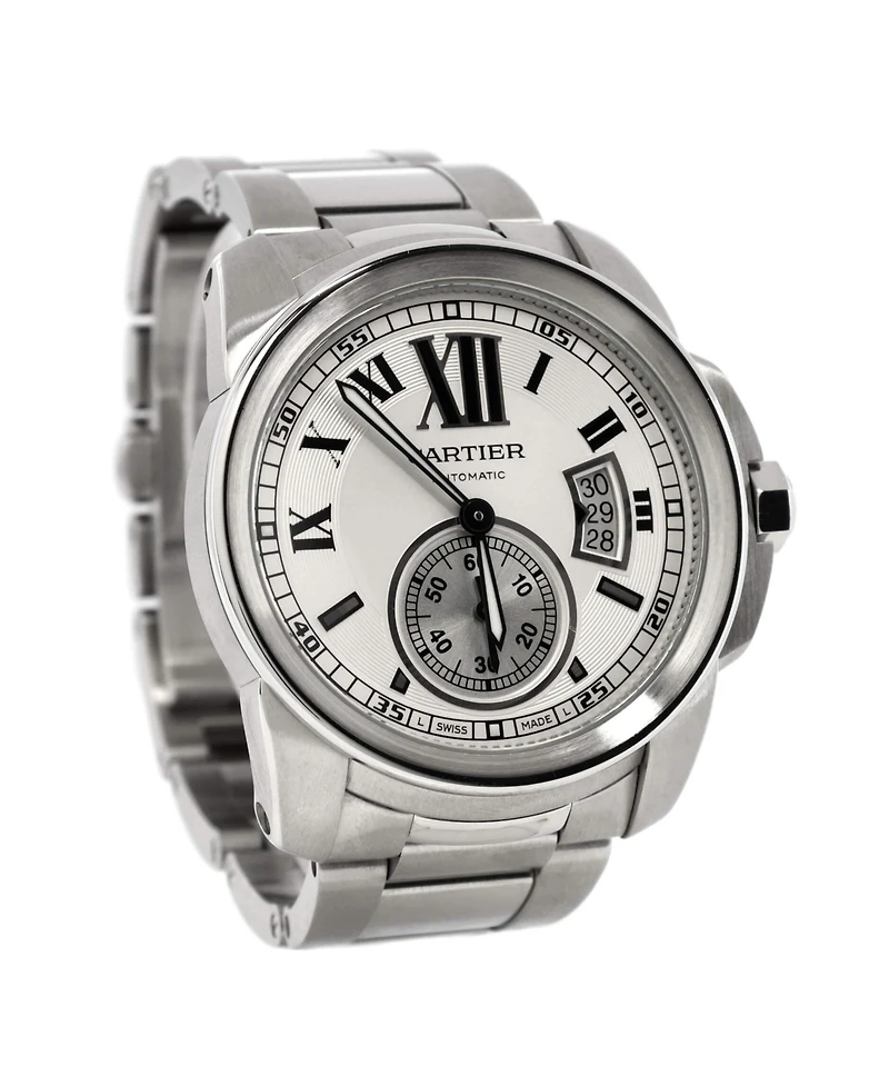 Pre-Owned Cartier Calibre de Cartier Automatic Watch in Stainless Steel 42mm