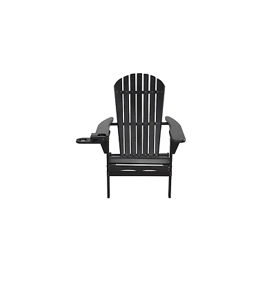 Jiallo Foldable Adirondack Chair With Pvc Cup Holder