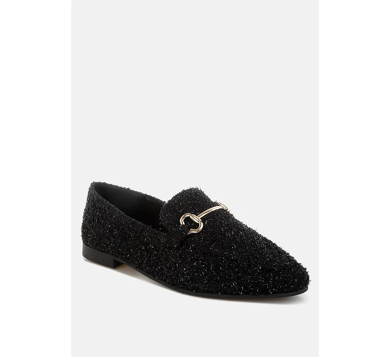Danbury Horsebit Detail Shiny Loafers Women