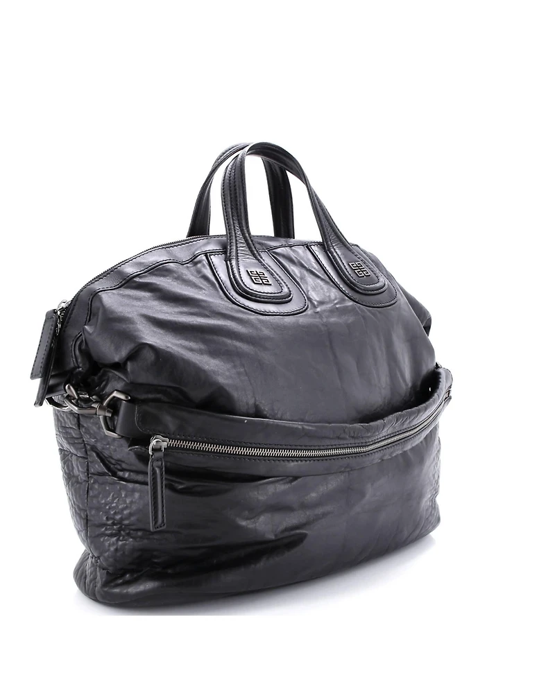 Pre-Owned Givenchy Large Nightingale Satchel Embossed Leather