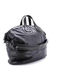 Pre-Owned Givenchy Large Nightingale Satchel Embossed Leather