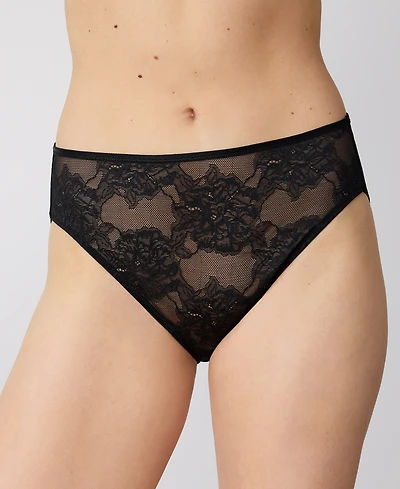 Wacoal Women's Full Bloom Sheer Mesh Hi-cut Brief