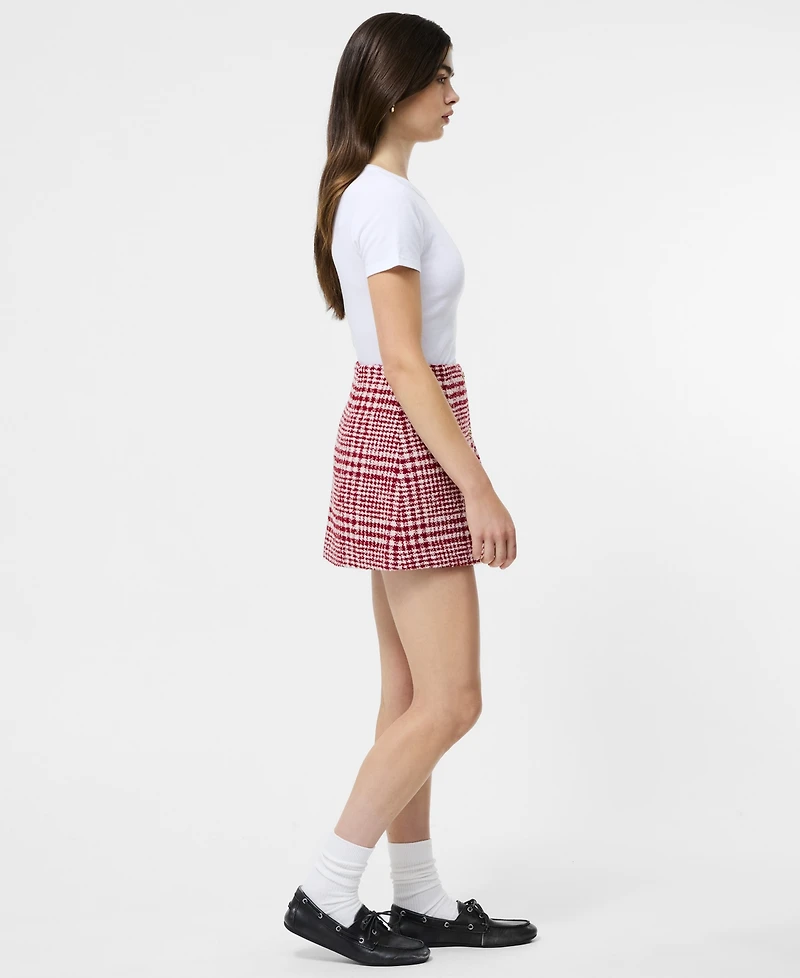 French Connection Women's Chequered A-line Mini Skirt