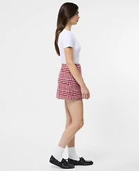 French Connection Women's Chequered A-line Mini Skirt
