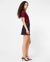 French Connection Women's Plaid A-Line Mini Skirt