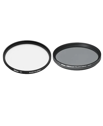 Nikon 72mm Filter Set, 72mm Nc Neutral Clear Filter and 72mm Circular Polarizer Ii Thin Ring Multi-Coated Filter