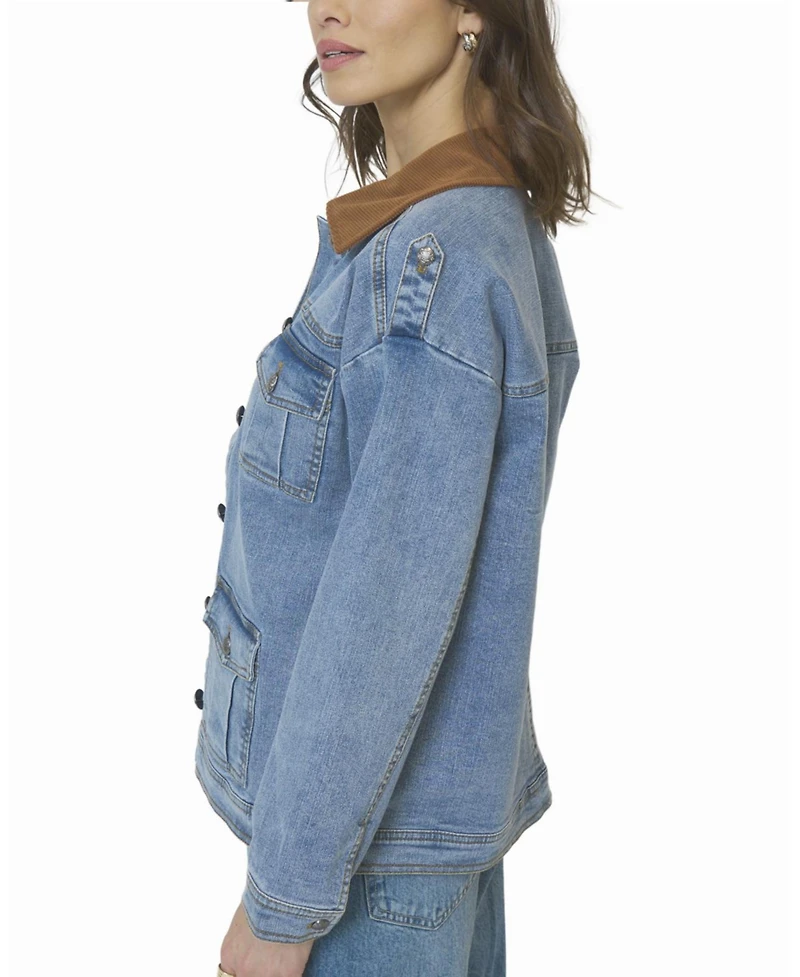 Central Park West Women's Dash Oversized Denim Jacket