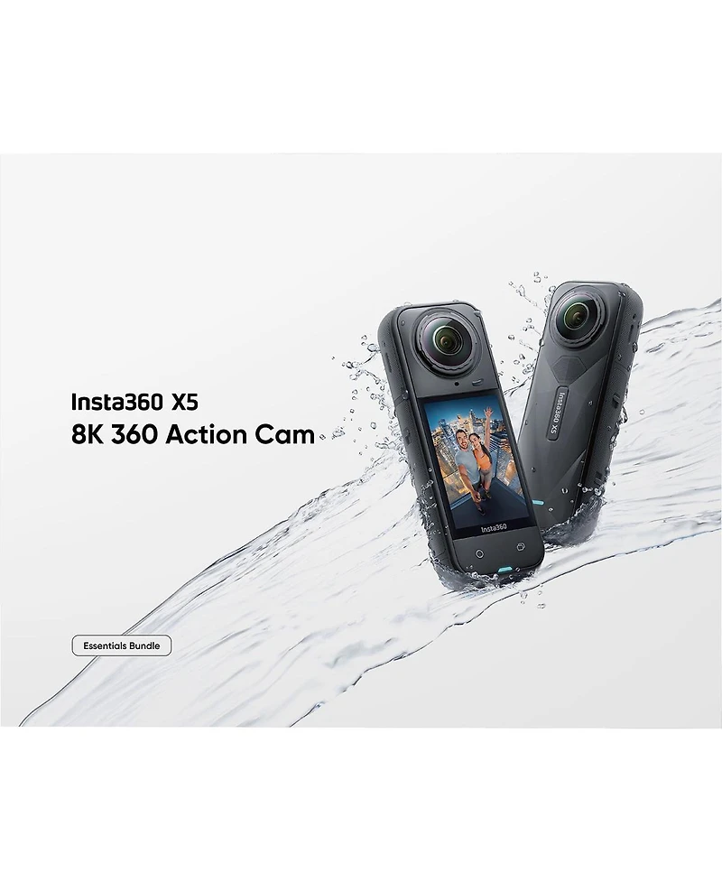 Insta360 X5 8K 360 Action Camera Essentials Bundle