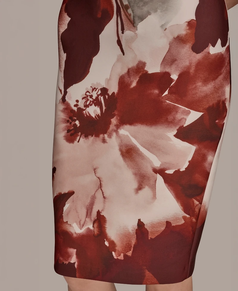 Donna Karan New York Women's Floral Sheath Dress