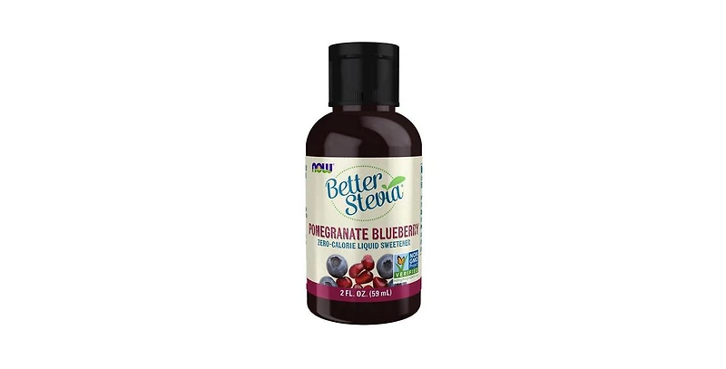 Now Foods Better Stevia Liquid Sweetener ,Pomegranate Blueberry 2 fl oz