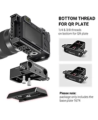 SmallRig Baseplate with Dual 15mm Rod Clamp