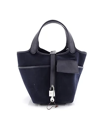 Pre-Owned Hermes Pm Cargo Picotin Lock Bag Canvas and Swift