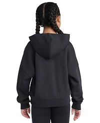 Adidas Big Girls S-xl Long Sleeve Graphic Fleece Pullover Hoodie
