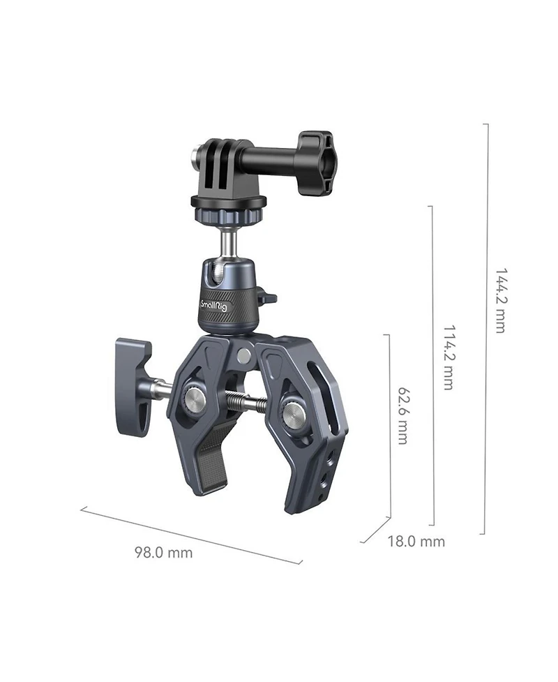 SmallRig Super Clamp with Ball Head Mount for Action Camera
