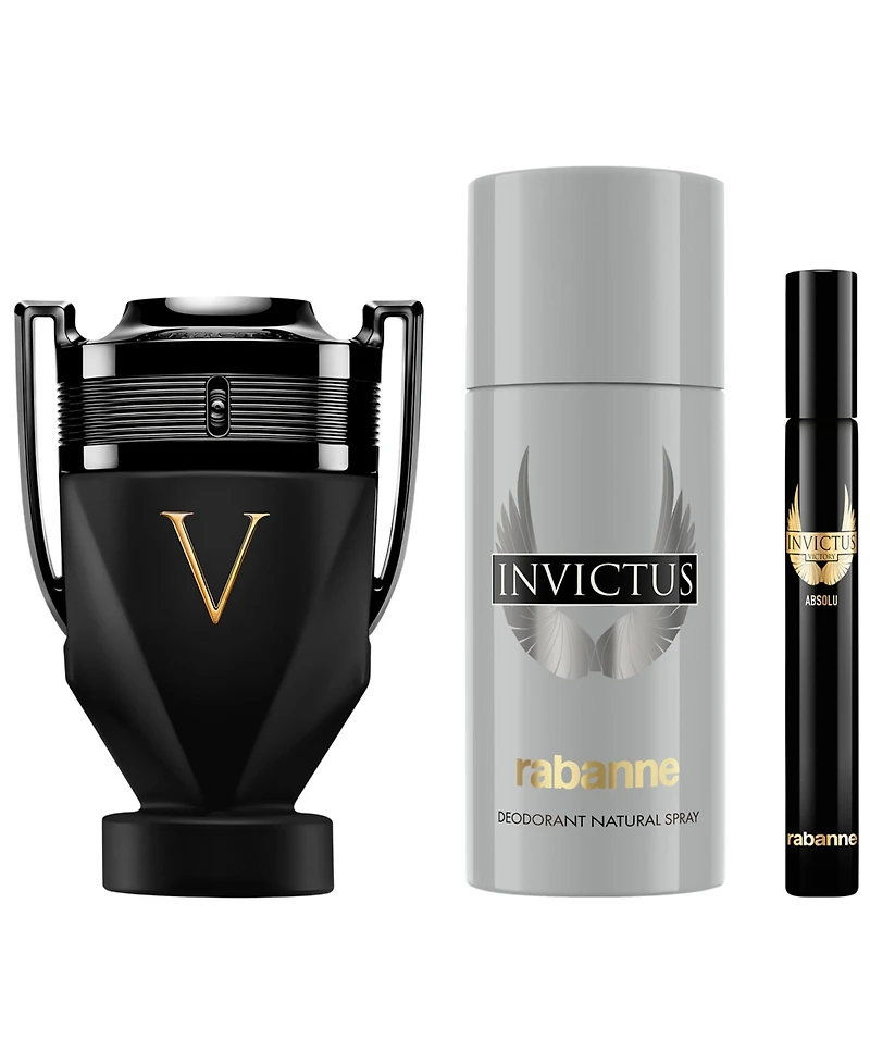 Rabanne Invictus Victory Absolu Parfum 3-Piece Fragrance Set