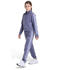 Adidas Big Girls S-xl Two Piece Event Tricot Full-Zip Jacket and Joggers Set