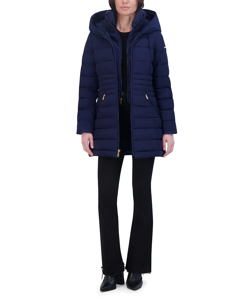Laundry By Shelli Segal Women's Fitted Puffer Coat