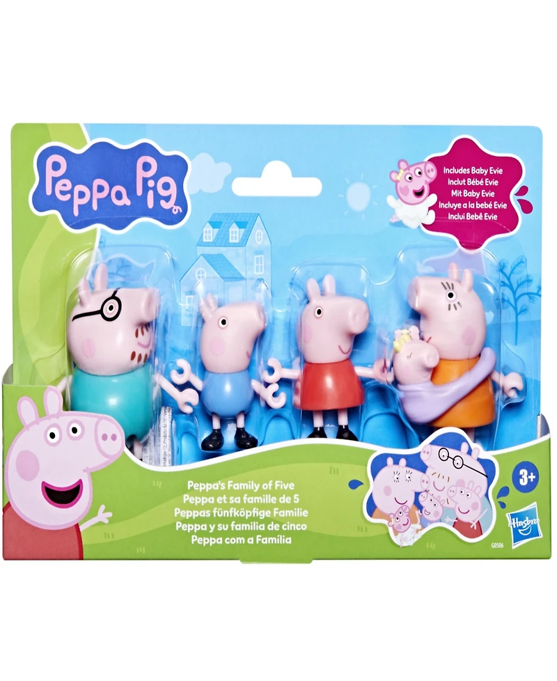 Peppa Pig Peppa's Family of Five Figure Set