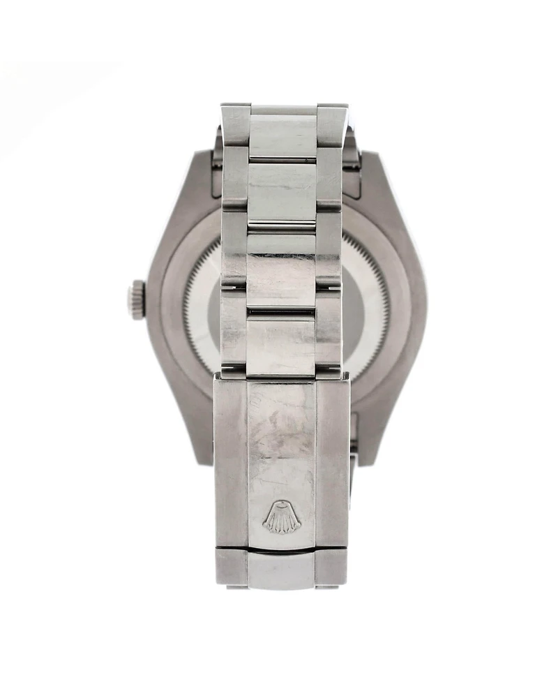 Pre-Owned Rolex Oyster Perpetual Datejust Ii Automatic Watch in Stainless Steel and White Gold with Diamond Markers 41mm