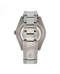 Pre-Owned Rolex Oyster Perpetual Datejust Ii Automatic Watch in Stainless Steel and White Gold with Diamond Markers 41mm