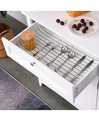 Slickblue Adjustable Shelves Kitchen Storage Cabinet Space-Saving Solution for Organized Kitchens