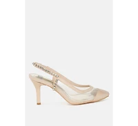 Yaga Stiletto Heel Slingback Sandals Women