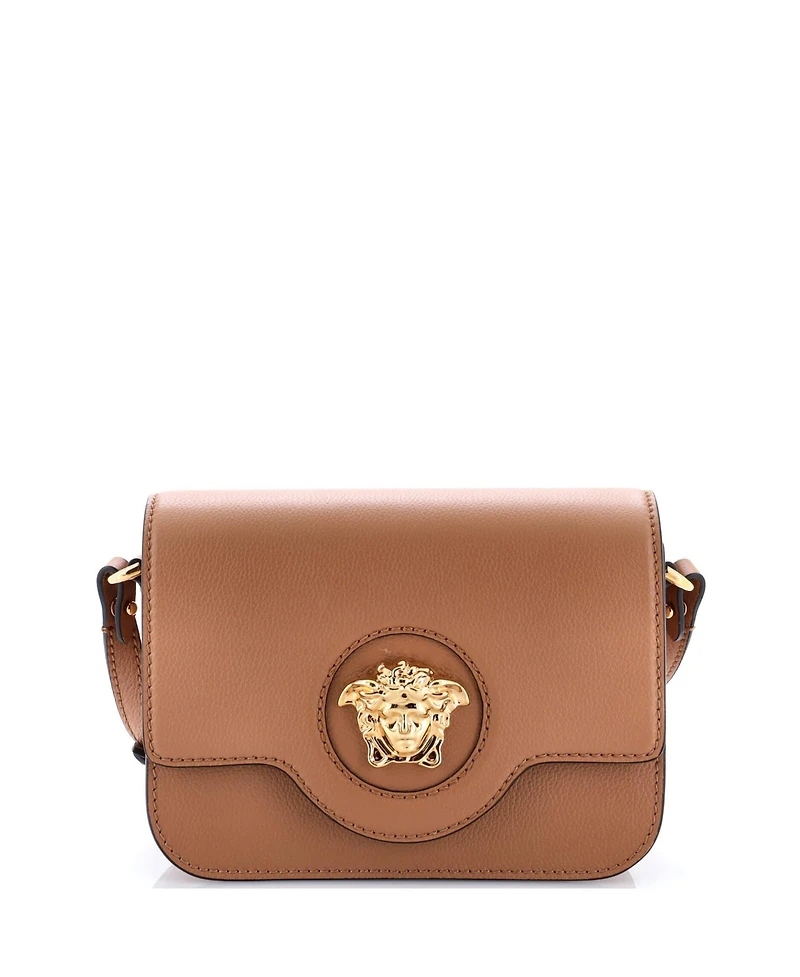 Pre-Owned Versace Small La Medusa Flap Shoulder Bag Leather